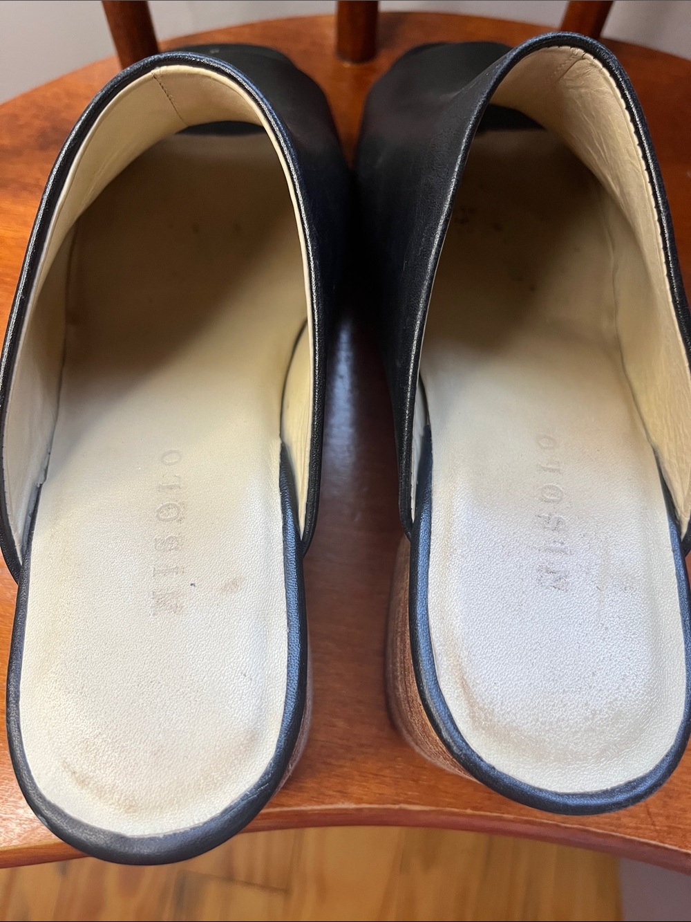Nisolo Paloma Open Toe Mule Black Leather Sandals Women’s Size 7 - Picture 6 of 11